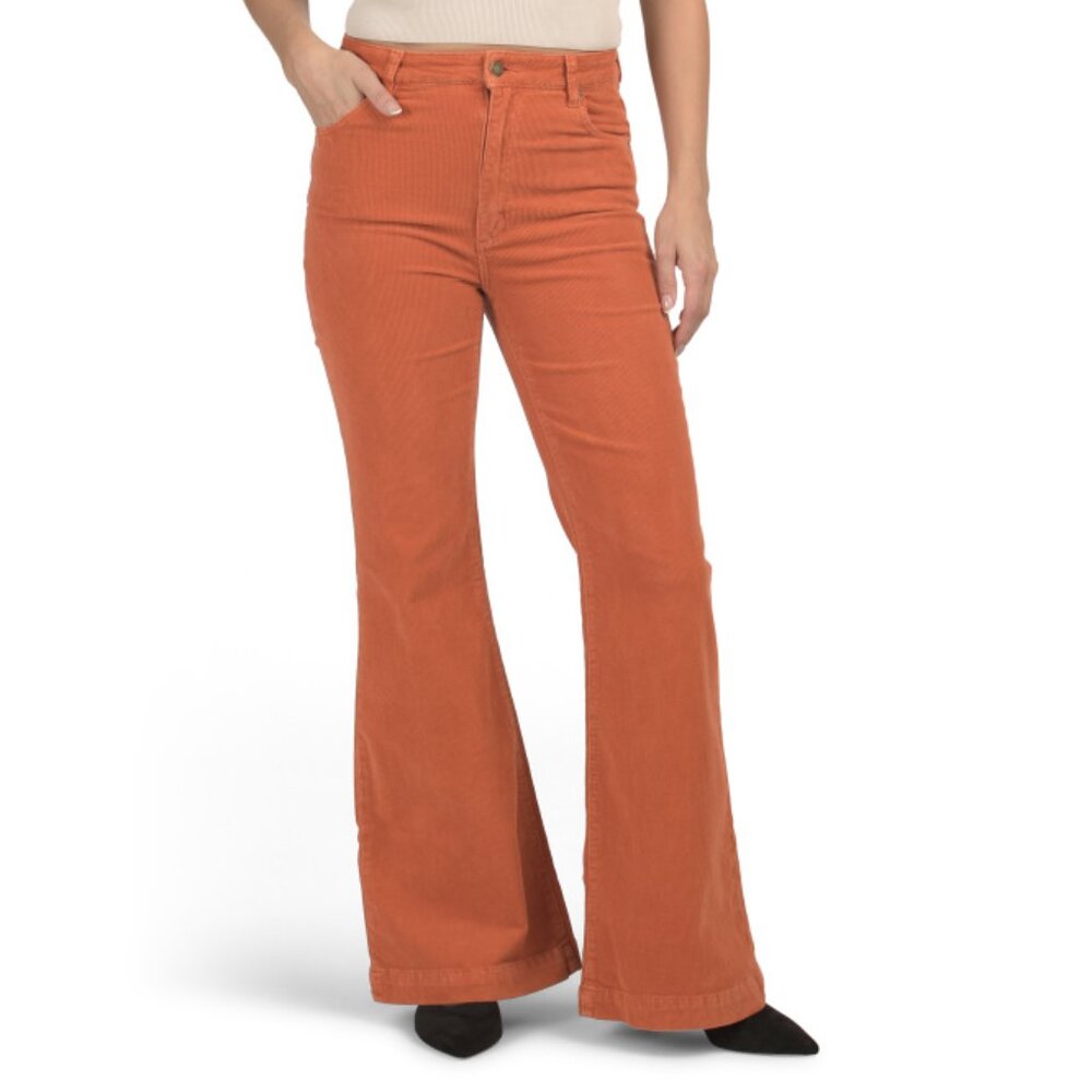 Rollas Rust Eastcoast Flare Corduroy Pants - image 1